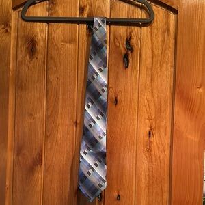 Van Heusen Blue and Gray Plaid Tie